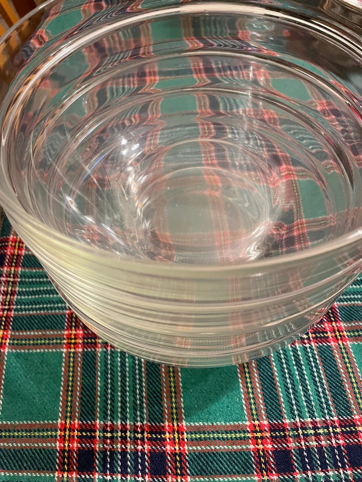 Glazen ronde groenteschalen aardappelschalen, Ophalen of Verzenden, Zo goed als nieuw, Glas