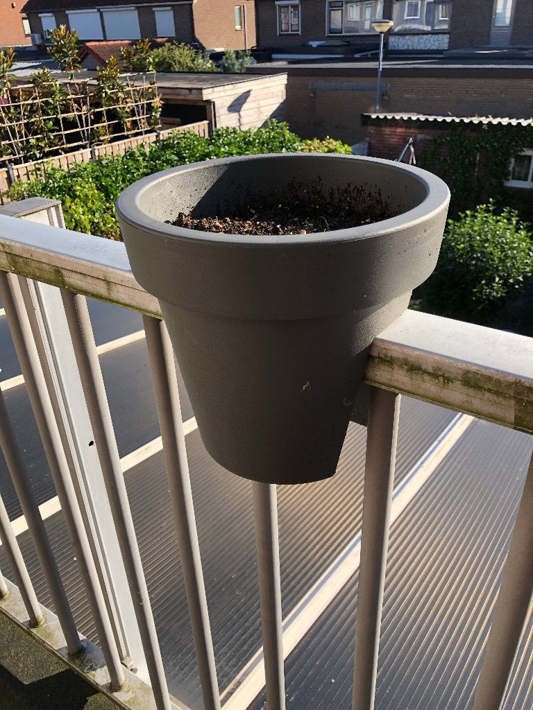 Balkon bloembak, Tuin en Terras, Ophalen, Kunststof, Gebruikt, Minder dan 30 cm