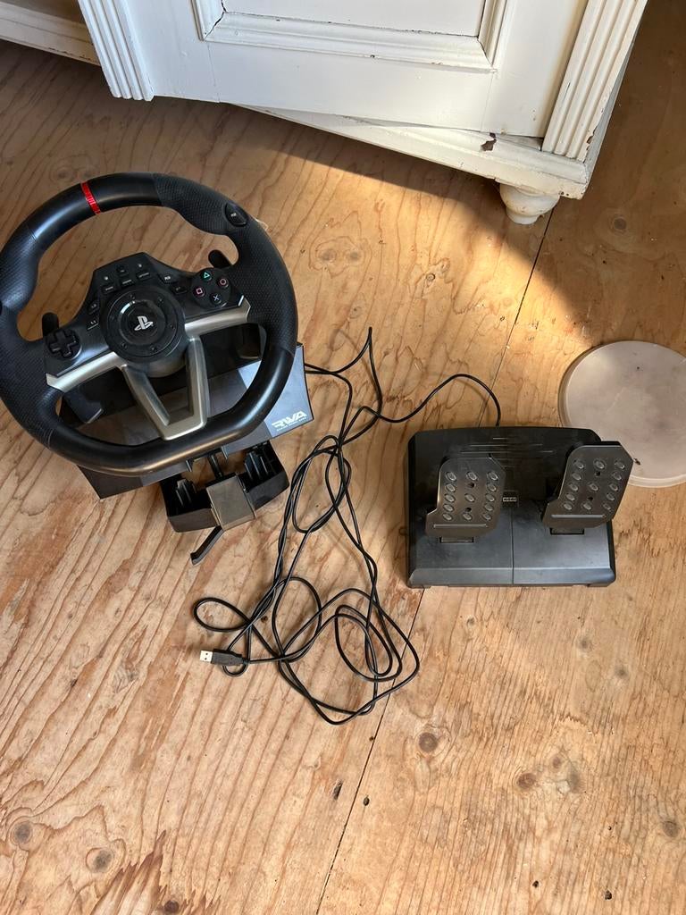 Playstation stuur met pedalen RMA, 1 speler, Racen en Vliegen, Ophalen of Verzenden, Zo goed als nieuw