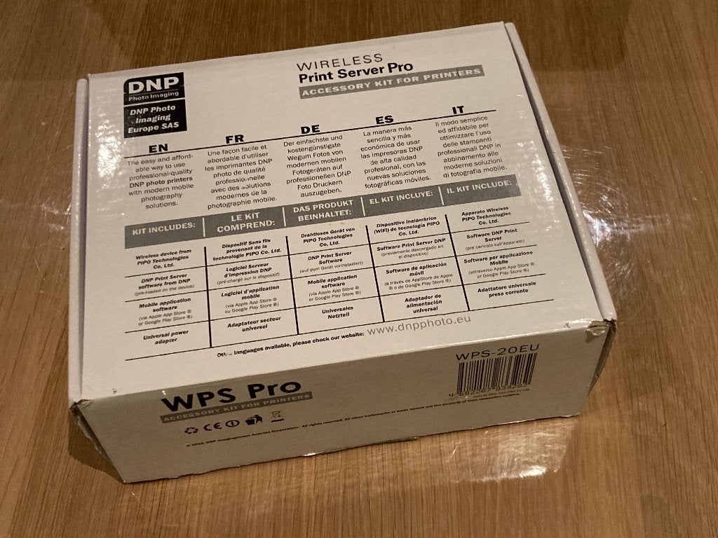 DNP wireless print server WPS 20 EU / WPS PRO, Verzenden, Zo goed als nieuw