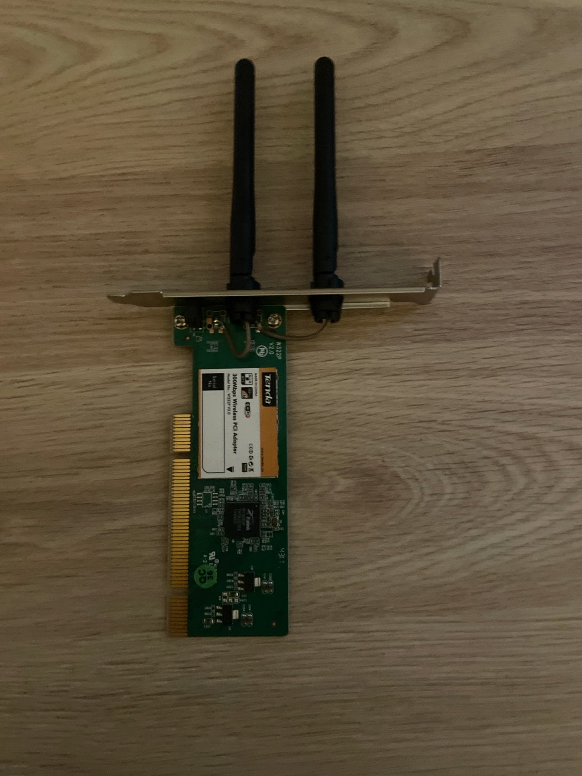 Tenda 300Mbps Wireless PCI Adapter - Draadloze netwerkkaart, Computers en Software, Ophalen of Verzenden, Zo goed als nieuw, Intern