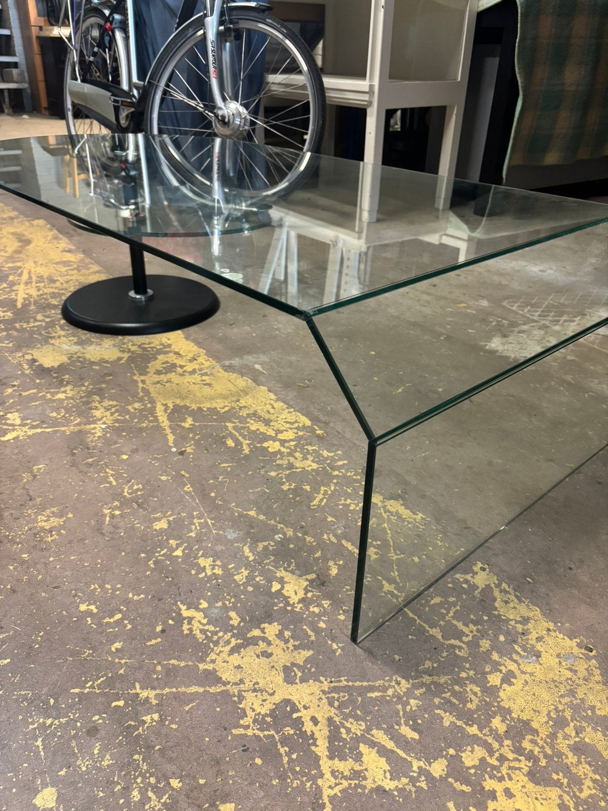 Design sidetable/salontafel - 70x140x35H, 1025xe, 100 tot 150 cm, Ophalen of Verzenden, Zo goed als nieuw