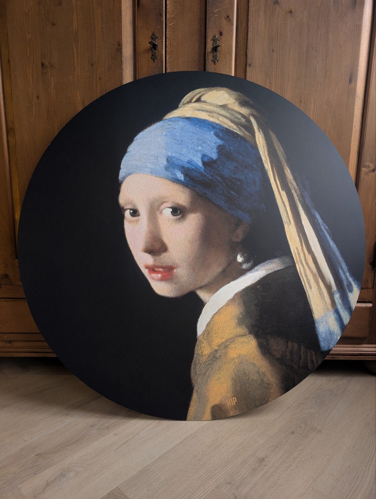 Aluminium afbeelding 'Meisje met de parel' van HIP, Huis en Inrichting, Ophalen, 75 tot 100 cm, 75 – 100, Print