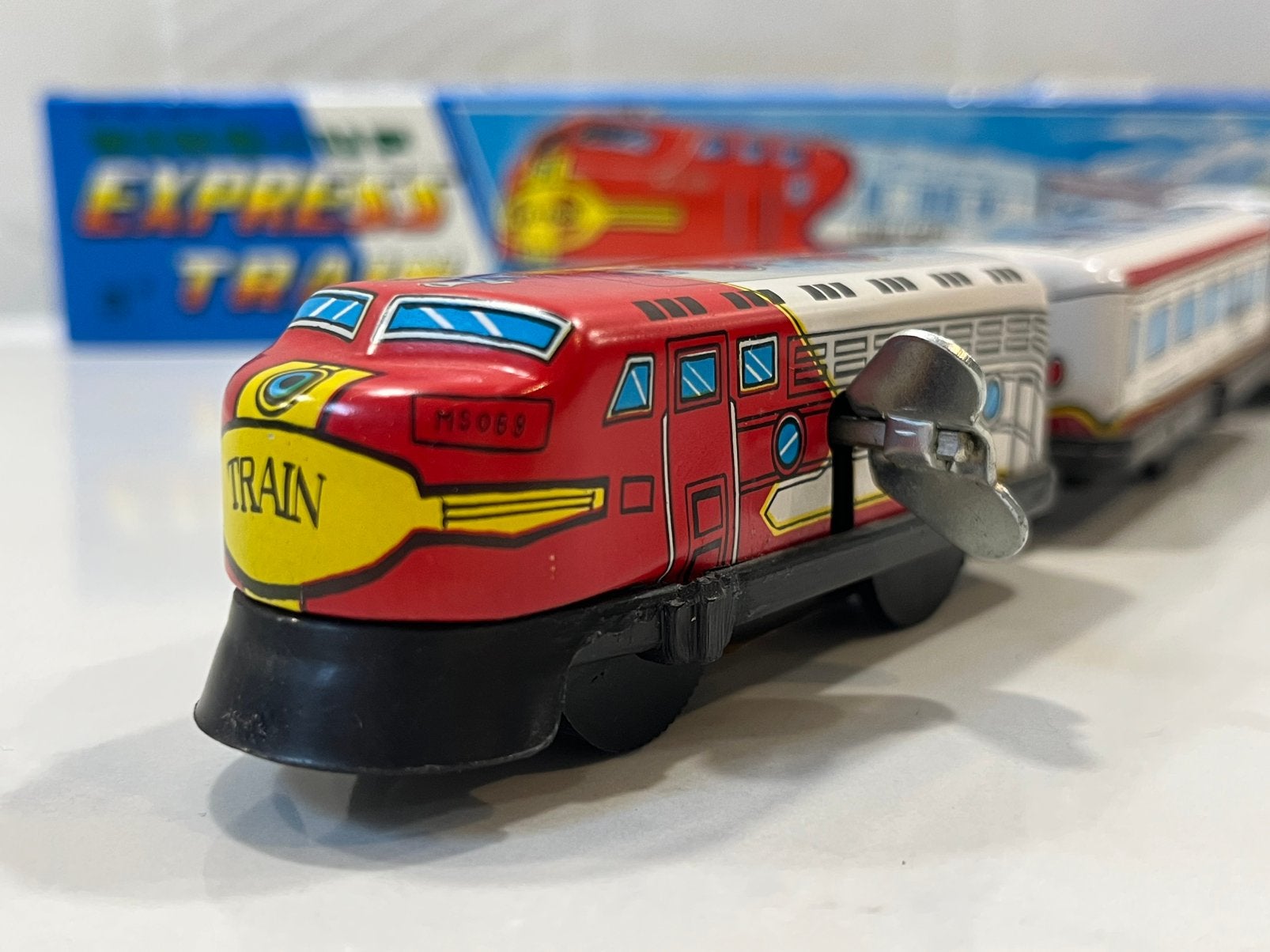 blikken speelgoed Wind-Up Express Train / Tour Train + doos, Verzenden, Zo goed als nieuw