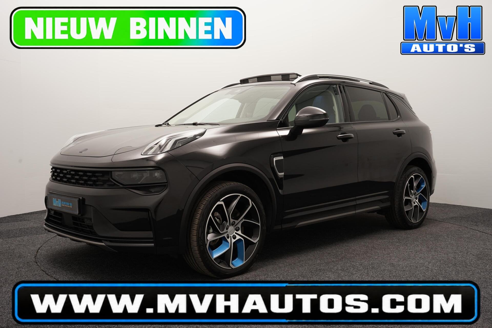 Lynk & Co 01 1.5 PHEV|ZWARTE.HEMEL|BLACK EDITION|360ºCAM, Auto's, Stof, Met garantie (alle), Automatische klimaatregeling, Zwart
