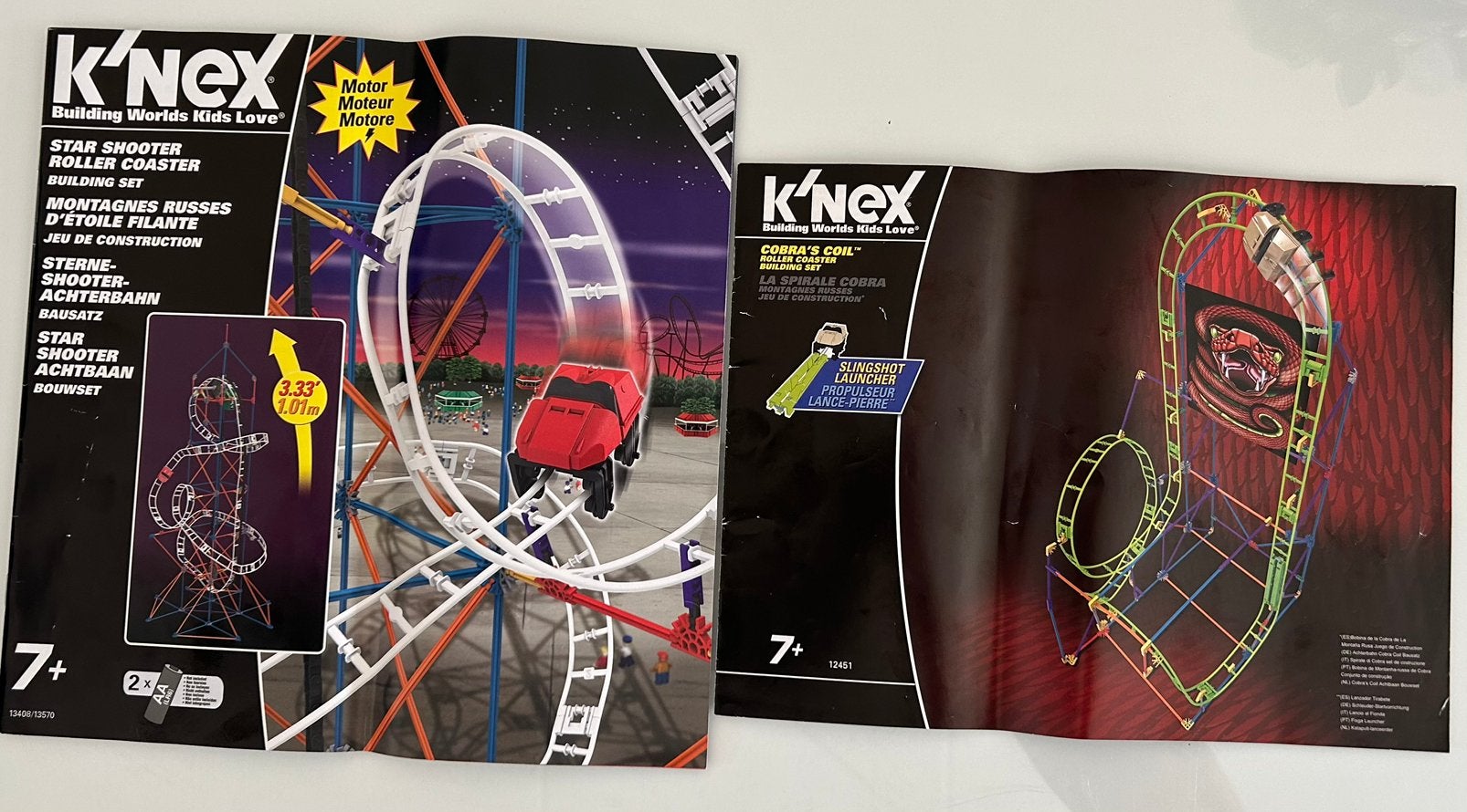 2 achtbanen Knex waarvan 1 nieuw, Ophalen of Verzenden, Zo goed als nieuw, K'nex