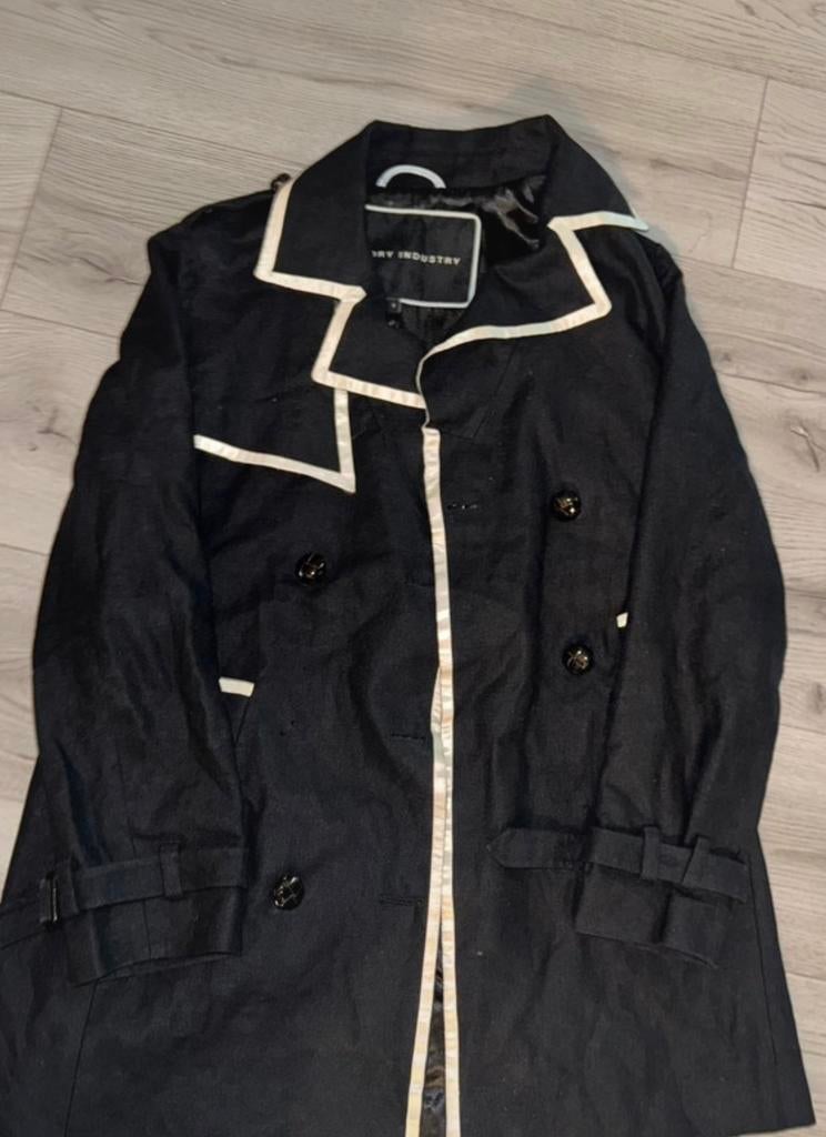 Laundry industry trenchcoats, Ophalen of Verzenden, Zo goed als nieuw, Zwart, Onder de knie