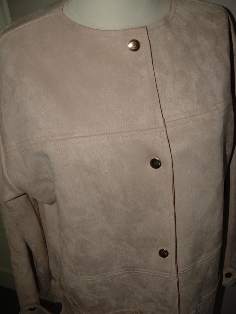 Zara lange suedine blazer, jas maat M ( maat 38/40), Maat 38/40 (M), Ophalen of Verzenden, Zo goed als nieuw, Jasje