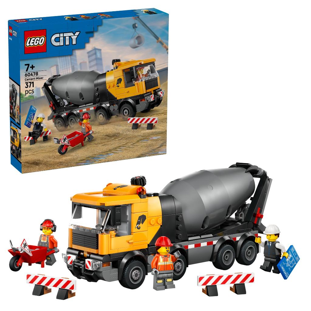 LEGO City 60478 Cementwagen 371 delig, Ophalen of Verzenden, Nieuw, Complete set, Lego