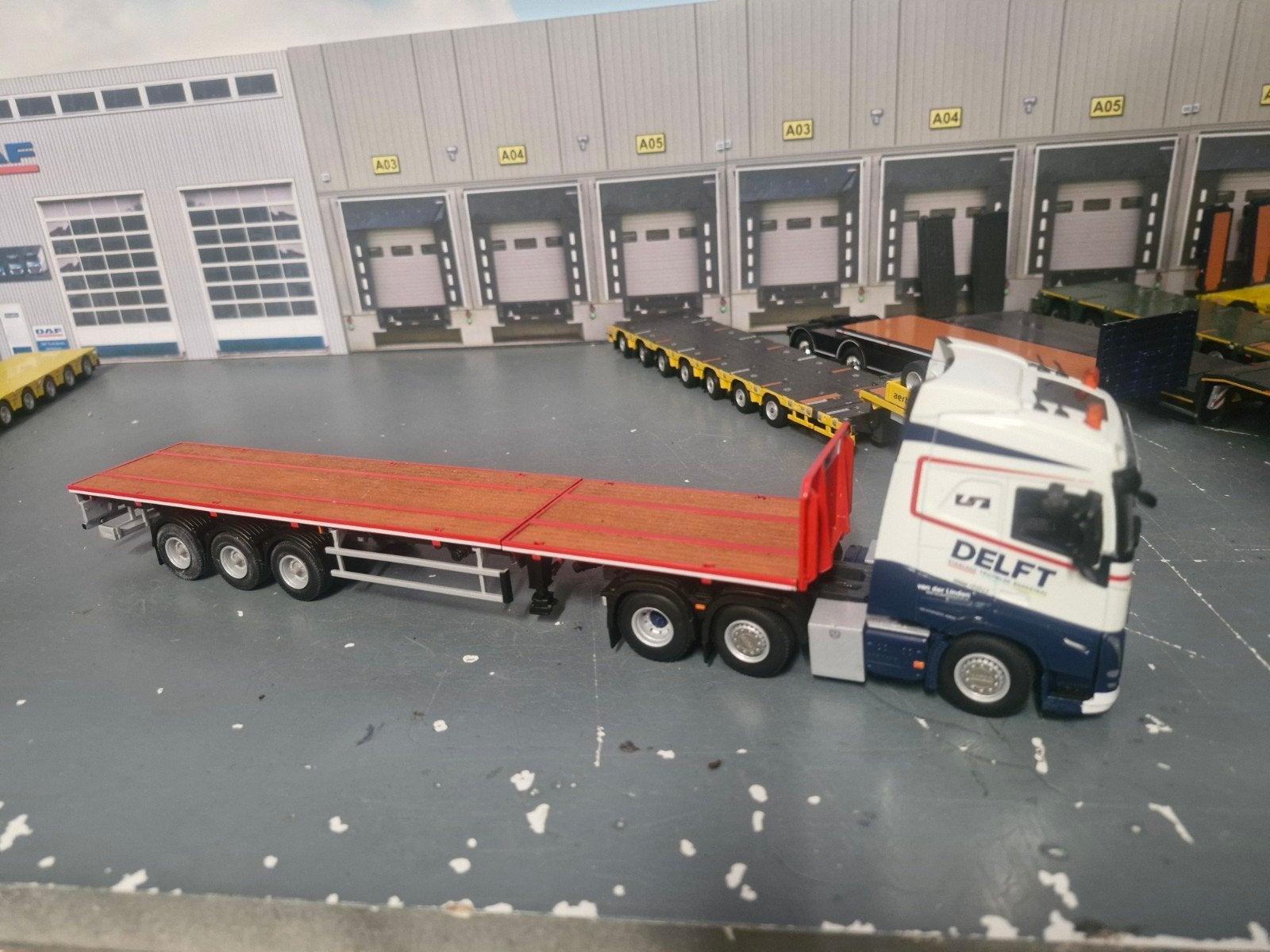 Volvo FH met uitschuif trailer van delft transport, Ophalen of Verzenden, Zo goed als nieuw, Bus of Vrachtwagen, Wsi