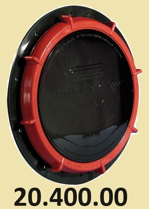 20.400.00/01 Waterdicht inspectieluik, zwart Ø180 mm € 39,95, Ophalen of Verzenden, Nieuw, Motor en Techniek