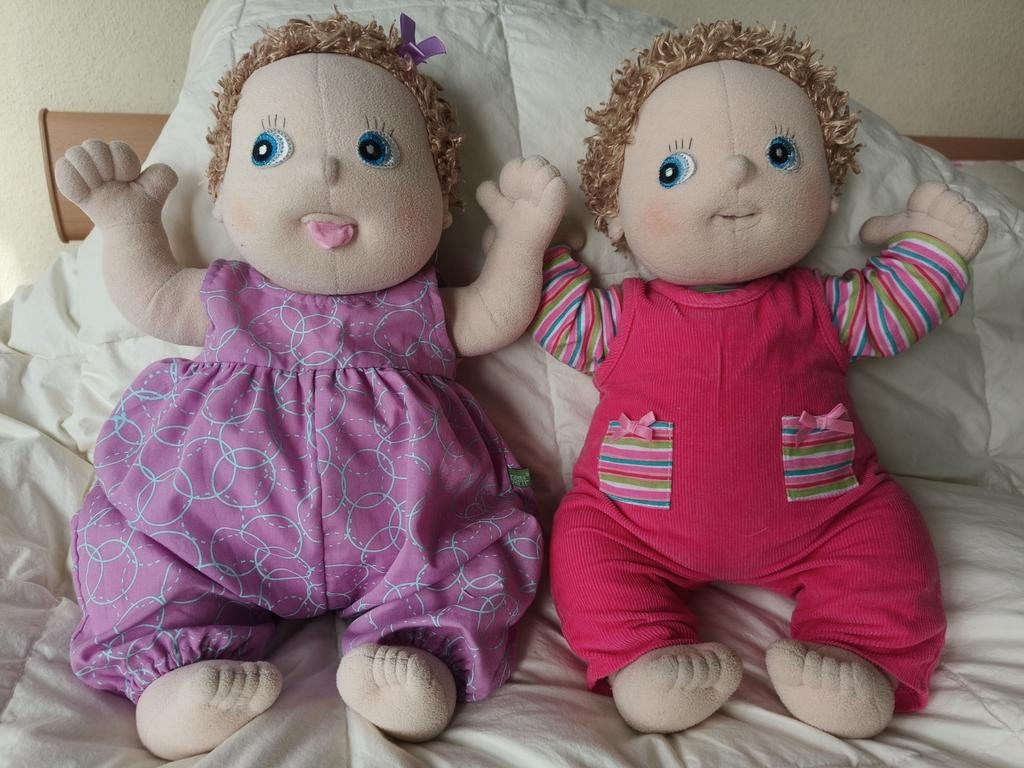 Tweeling Meisjes poppen   rubens barn. ruim 40 cm lang., Ophalen of Verzenden, Overige typen