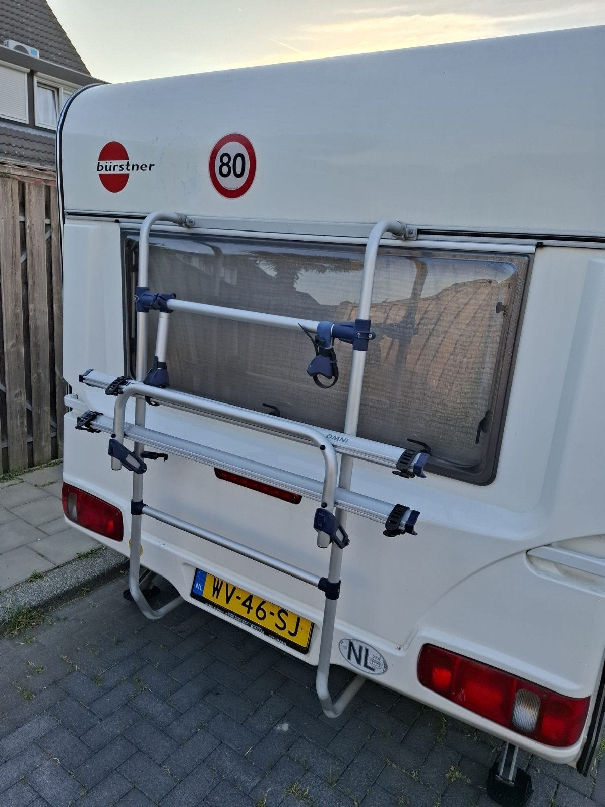 Thule Omni fietsendrager caravan, Caravans en Kamperen, Ophalen, Gebruikt