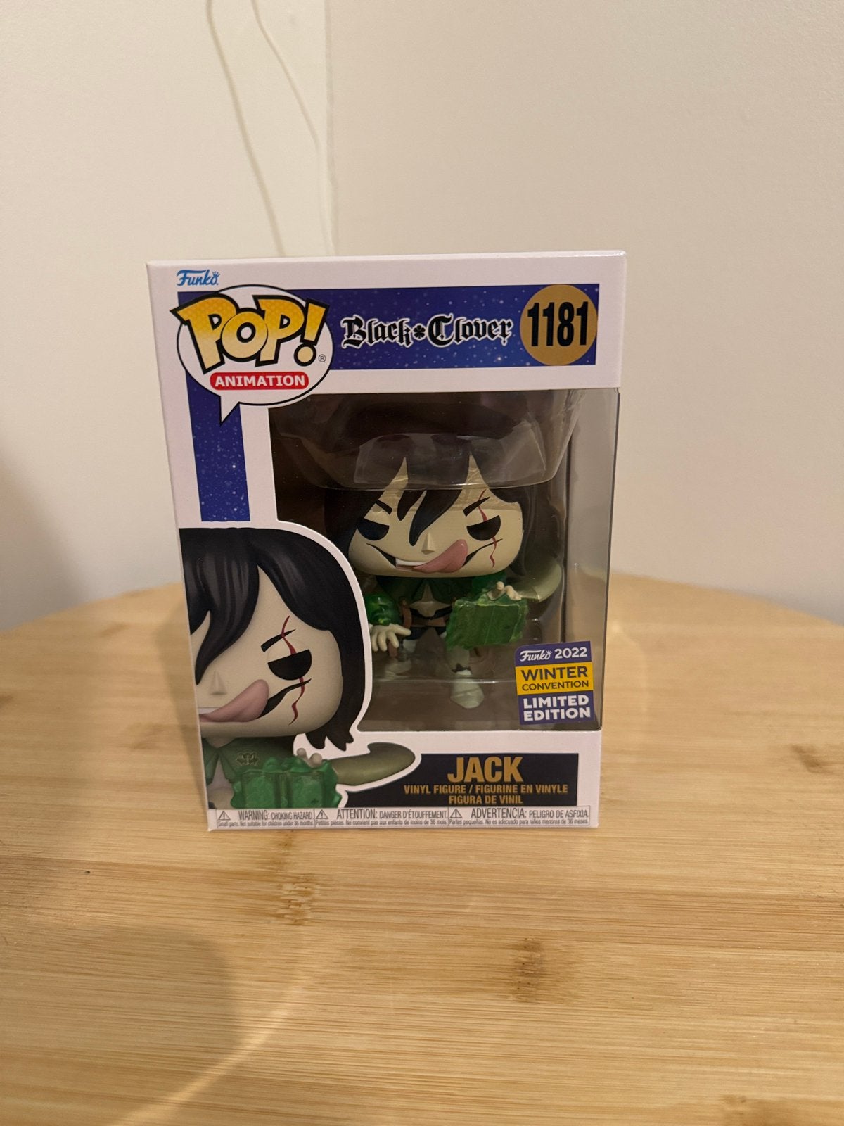 Funko Pop! Black Clover Jack 1181 Winter Convention 2022, Ophalen of Verzenden, Zo goed als nieuw