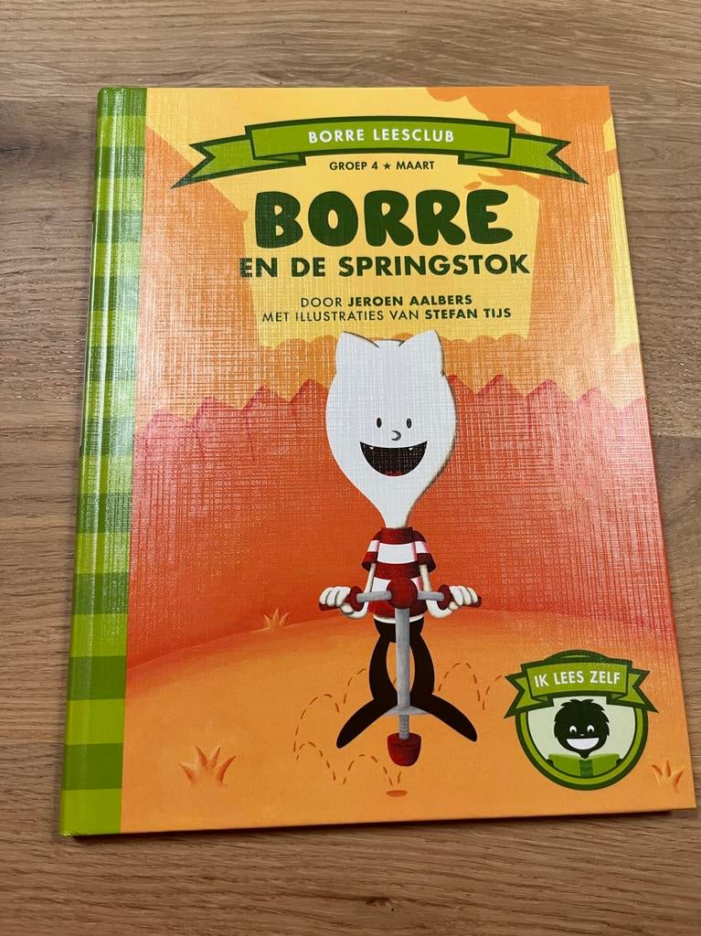 Borre en de springstok - Leuk kinderboek!, Ophalen of Verzenden, Zo goed als nieuw, Fictie algemeen