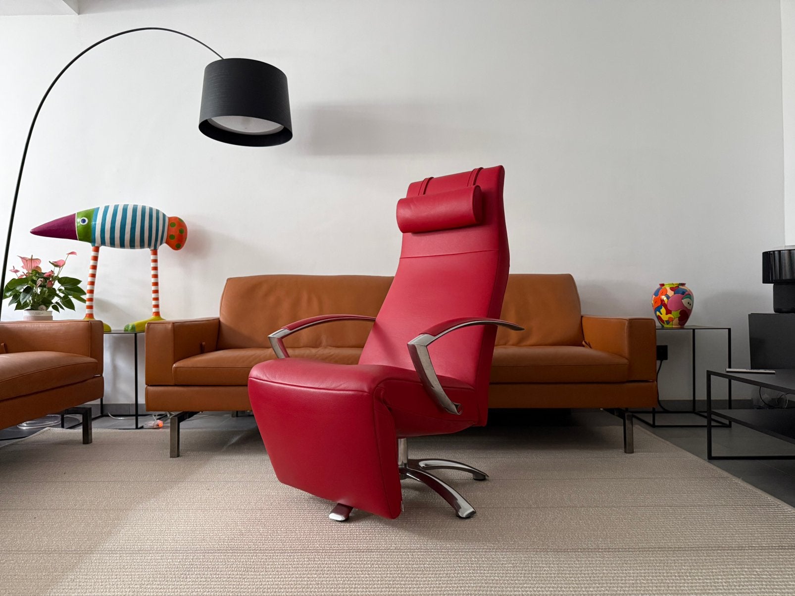 2x Jori Mensana Mono-Move (Showroommodel), Ophalen of Verzenden, Zo goed als nieuw, Leer, Durlet leolux natuzzi stressless vitra ligne roset knoll