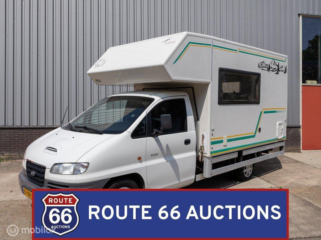 Hyundai SR H200 2.5 TDI Camper | 2004 | Route 66 Auctions, Auto's, Gebruikt, Overige modellen, Overige carrosserieën, Zwart
