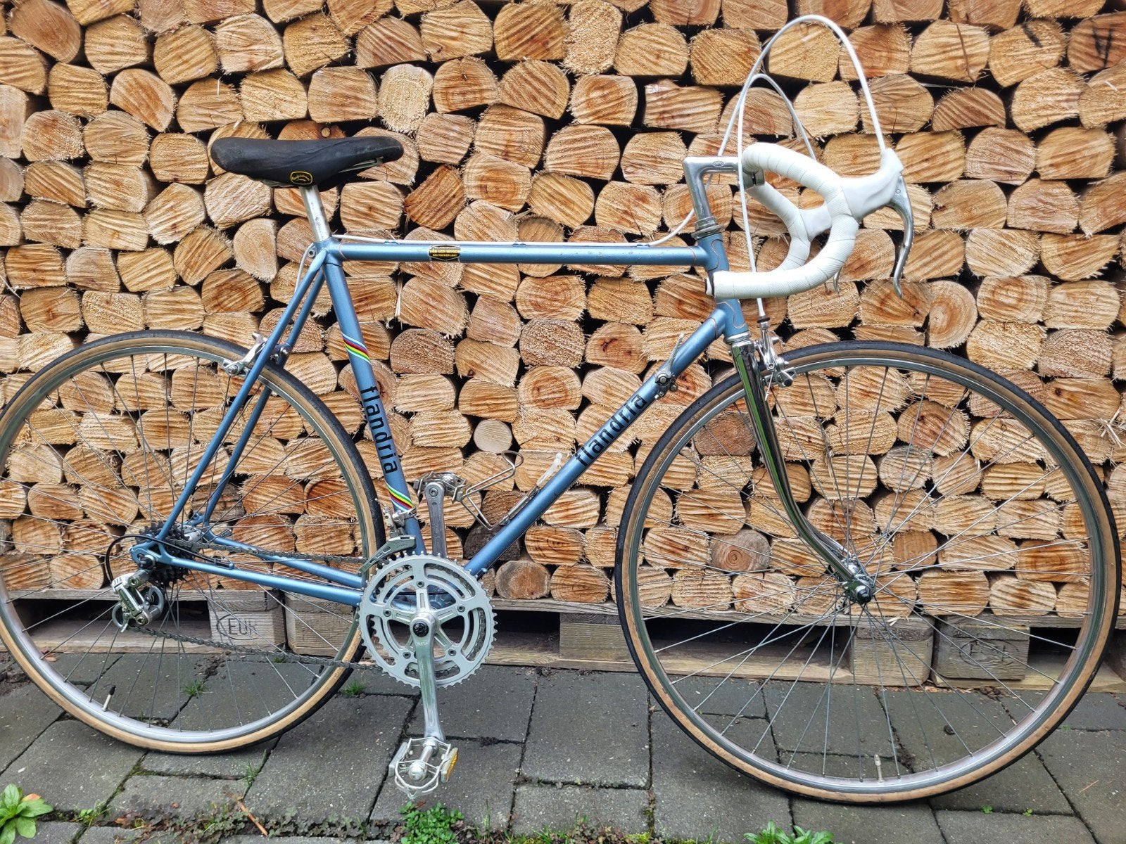 Vintage Flandria racefiets - Klassieke stalen racefiets, Gebruikt, 57 tot 61 cm, Ophalen, Overige merken