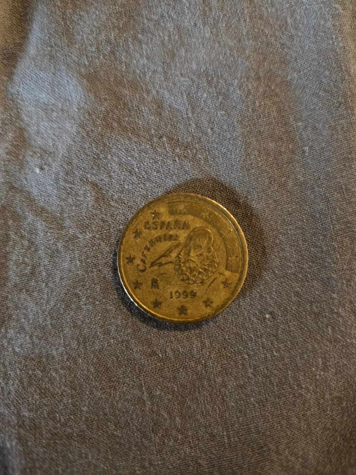 50 cent munt Spanje 1999, Postzegels en Munten, Ophalen of Verzenden, Spanje, 50 cent, Losse munt