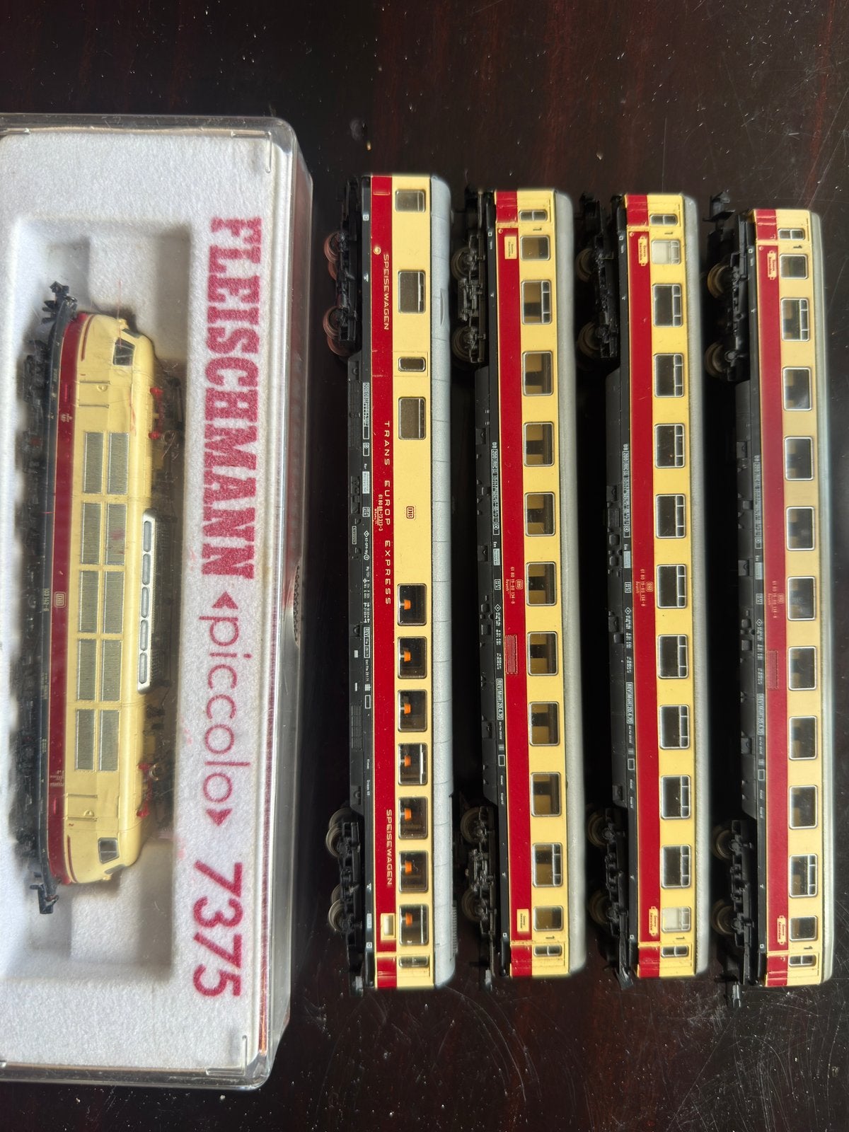 Fleischmann Piccolo 7375 TEE set | 1/160 N spoor, Hobby en Vrije tijd, Modeltreinen | N-Spoor, Gebruikt, Gelijkstroom, Fleischmann