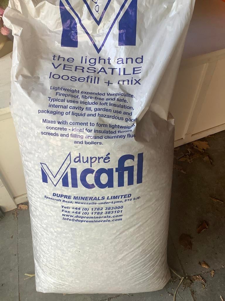 Vermiculite, Overige materialen, Nieuw, Minder dan 5 m², Ophalen