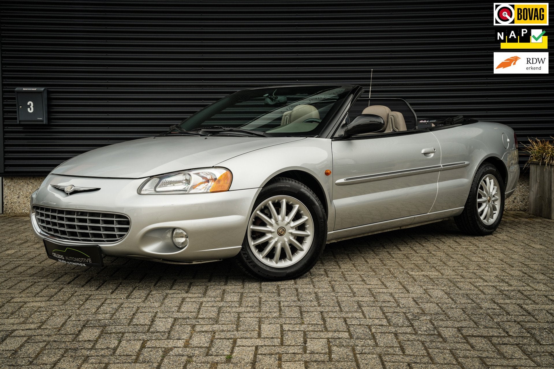 Chrysler Sebring 2.7i-V6 24V LX Convertible | Uniek | Org NL, Auto's, 450 kg, Gebruikt, Beige, Cabriolet