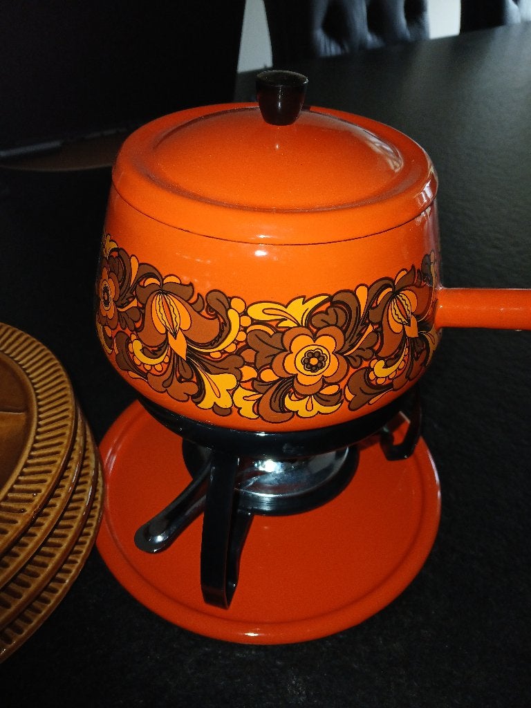 Vintage retro fondue set !!!, Ophalen of Verzenden, Huis en Inrichting