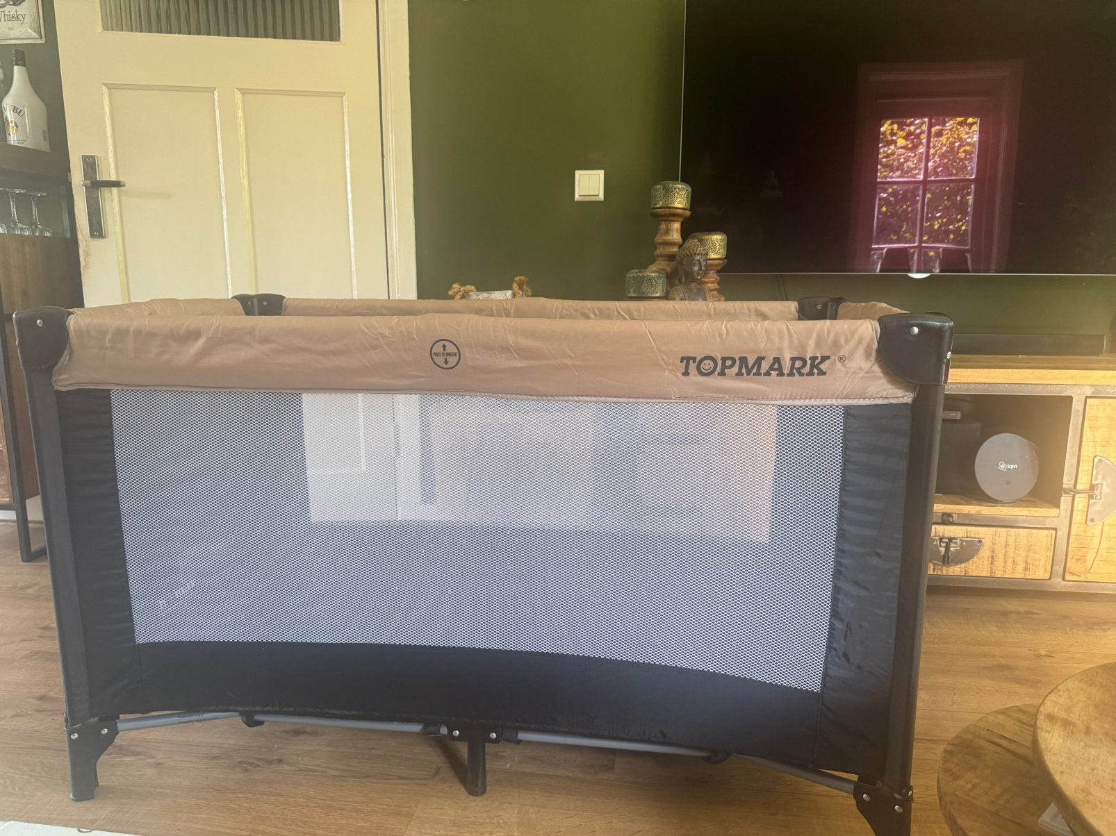 Topmark campingbedje, Ophalen, Zo goed als nieuw, Reisbedje