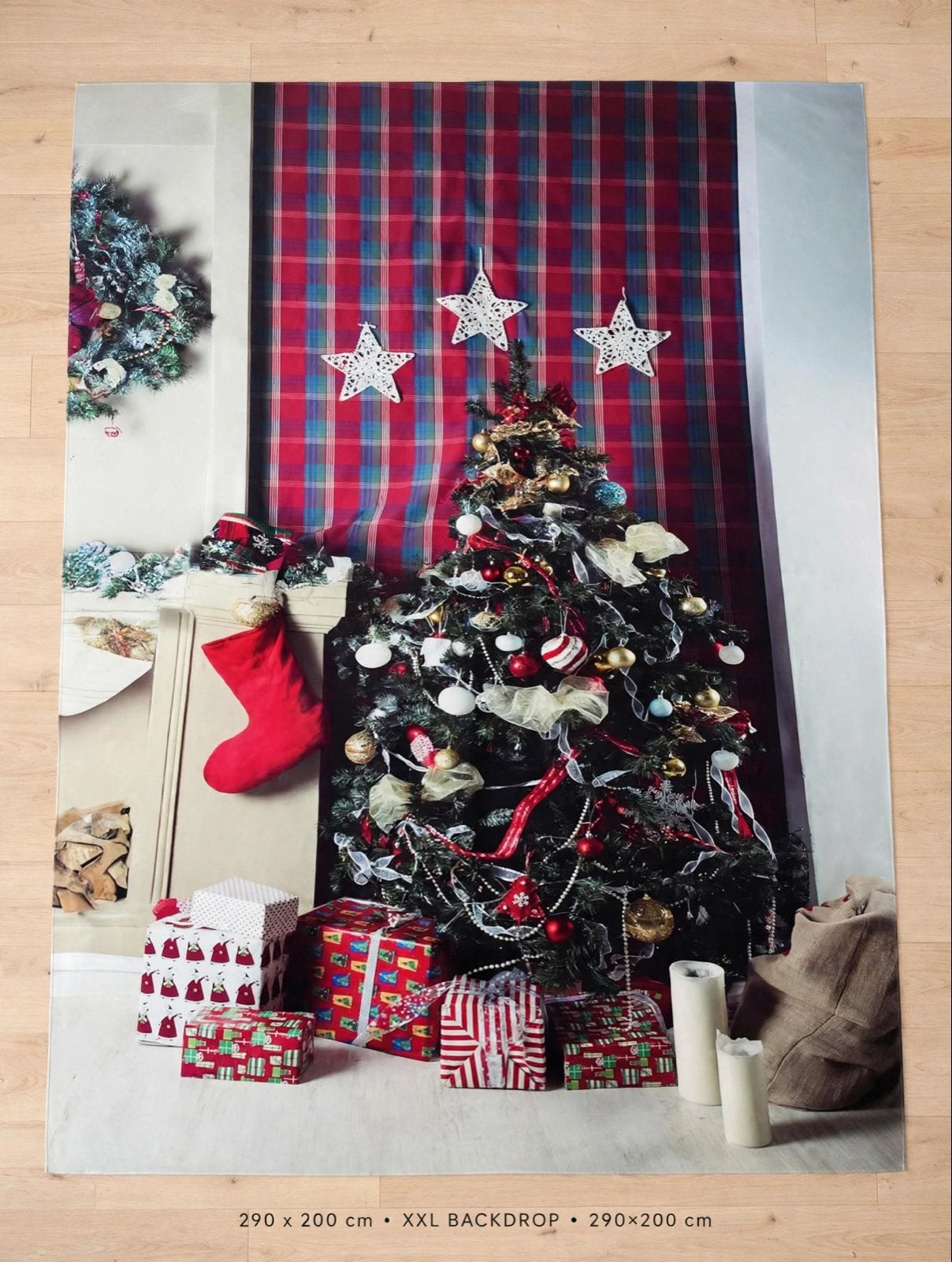 super grote kerst backdrop, ideaal voor kerstfoto's,, Ophalen of Verzenden, Nieuw