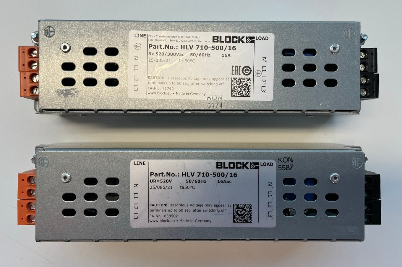 Block netfilter EMC radio ontstoringsfilter 16A 3 fase, Ophalen of Verzenden, Zo goed als nieuw