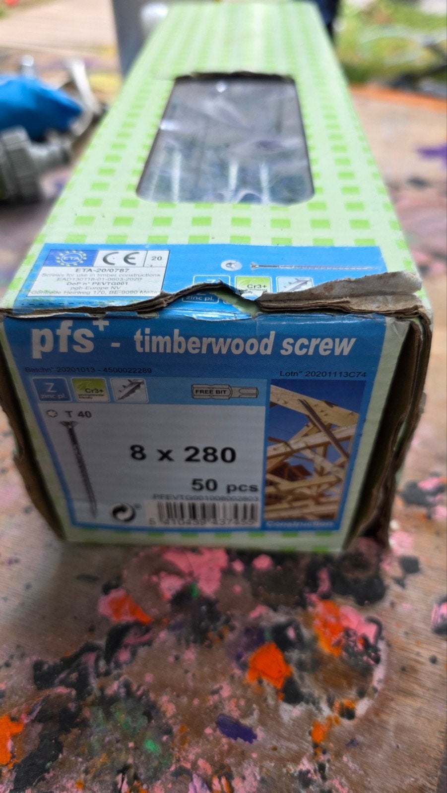 PFS+ Timberwood Schroeven 8x280mm, 50 stuks, Ophalen of Verzenden, Nieuw, 250 mm of meer, Schroeven