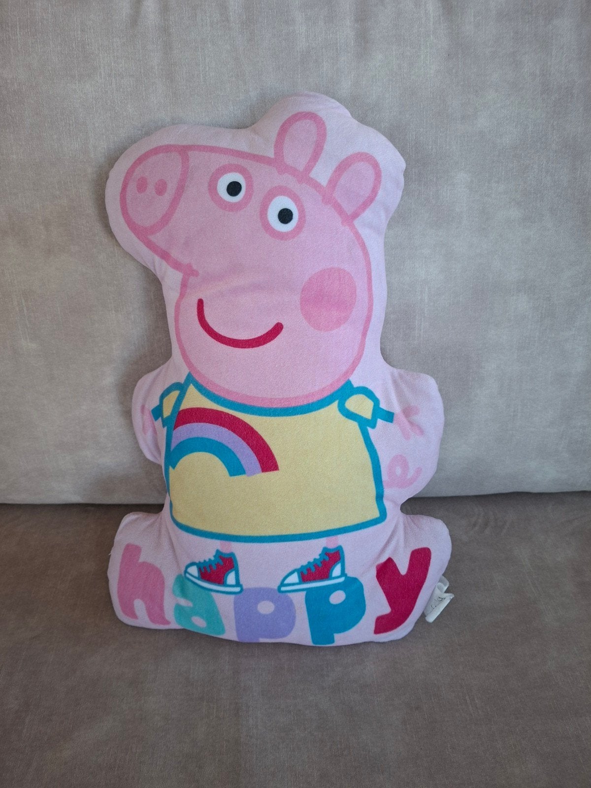 Leuke knuffels: Peppa Pig kussen en 2x roze pop, Ophalen, Gebruikt, Overige typen, Peppa Pig