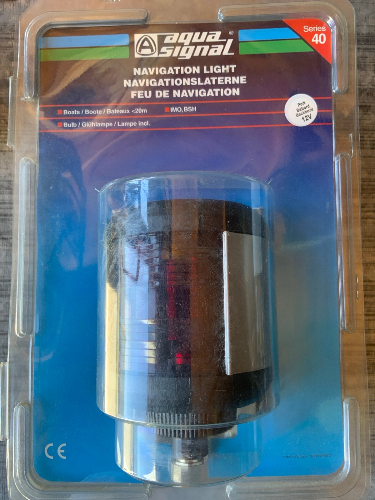 Aqua Signal Navigatielicht Bakboord Serie 40, Ophalen of Verzenden, Nieuw, Binnenverlichting