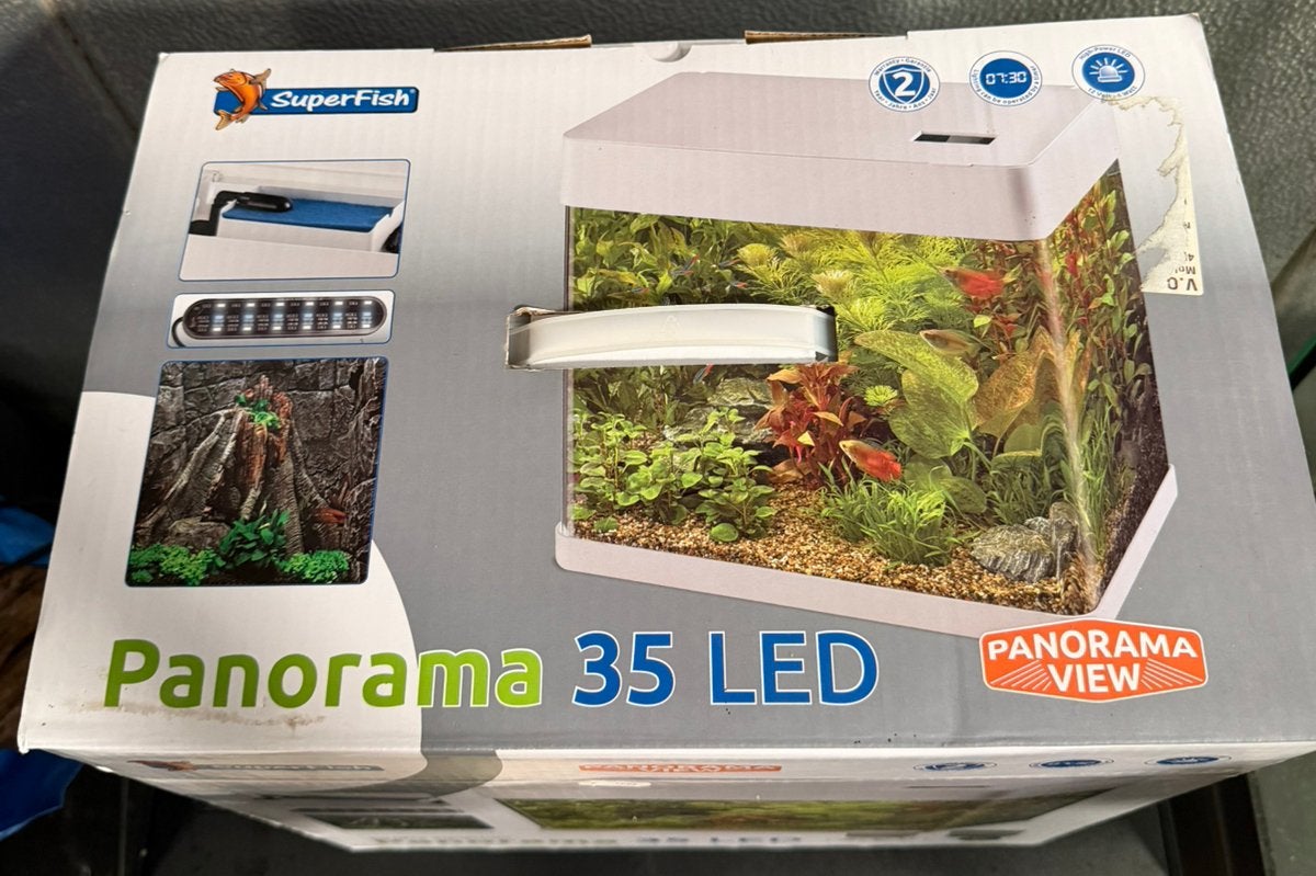 Superfish panorama 35 Led aquarium NIEUW!, Ophalen, Nieuw, Leeg aquarium, Superfish