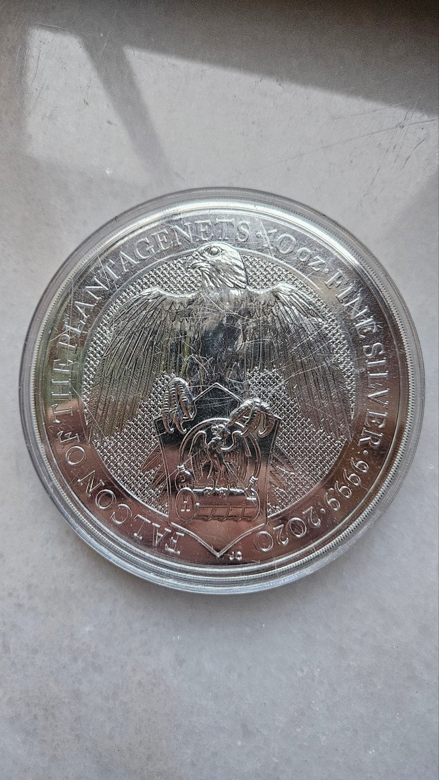 10 ounce  queens beast 2020, Ophalen of Verzenden, Zilver