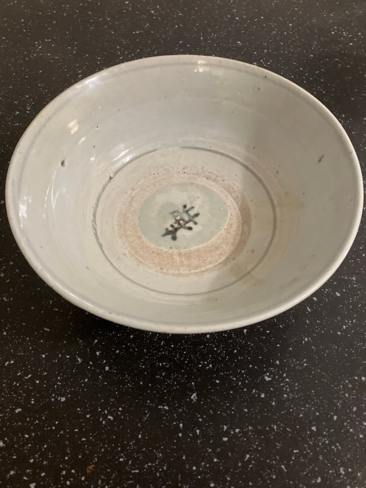 Antieke Chinese kom met blauw-witte decoratie, Antiek en Kunst, Ophalen of Verzenden