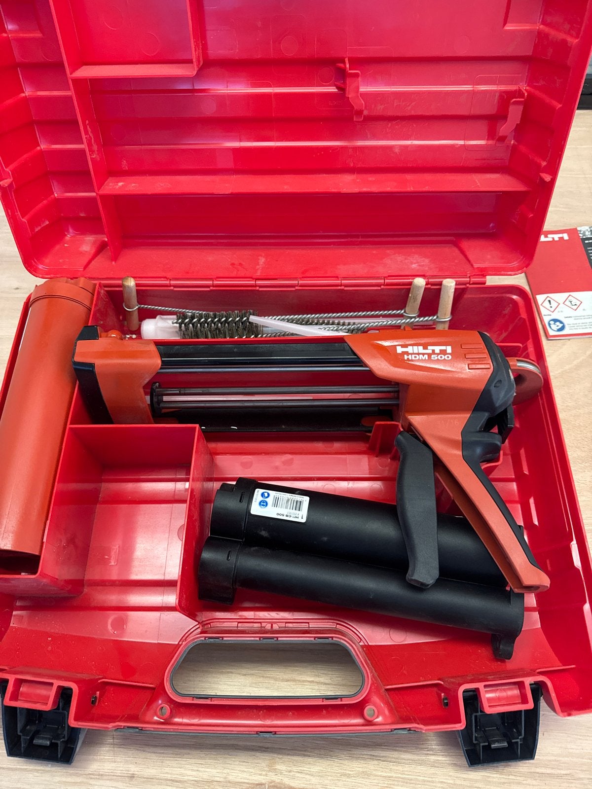 Hilti Injectiepistool HDM 330/500 in koffer, Ophalen of Verzenden, Zo goed als nieuw