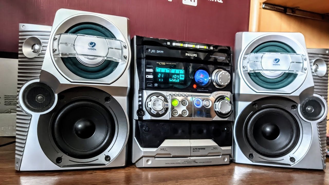 Philips retro casette cd mega bass FW-c700 stereo muziek, Verzenden, Zo goed als nieuw, Philips