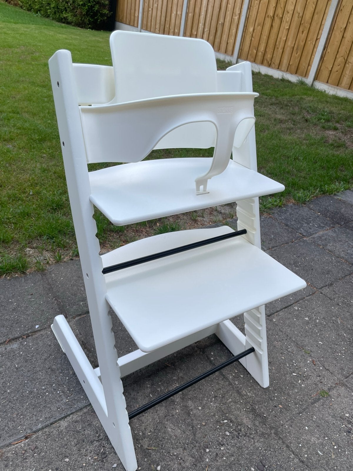 Stokke Tripp Trapp kinderstoel  (met baby set (defect), Ophalen, Gebruikt, Meegroeistoel, Aanschuifbaar