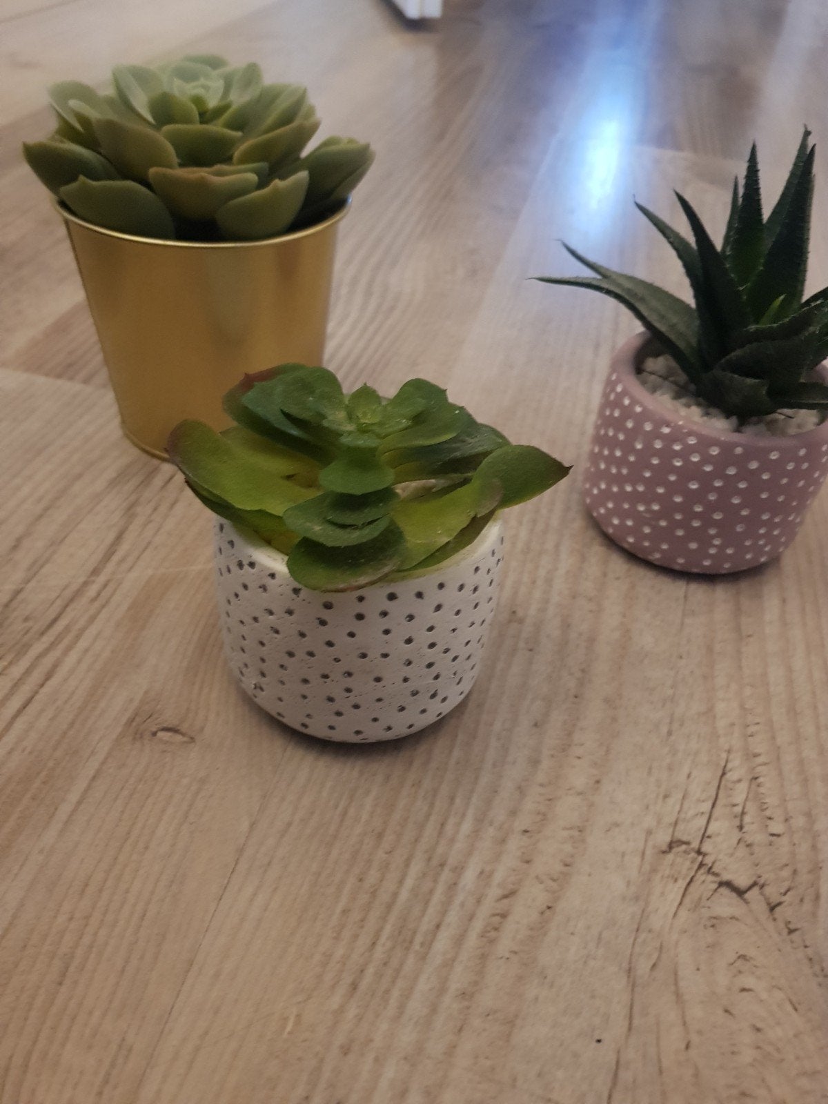 kunstplantjes in pot, Ophalen of Verzenden, Gebruikt