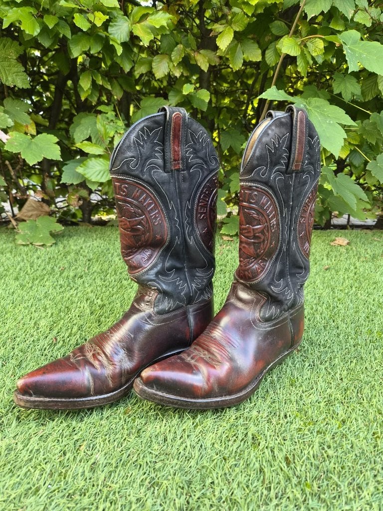 Prachtige Vintage Sendra Westernlaarzen /Cowboylaarzen mt36, Bruin, Ophalen of Verzenden, Zo goed als nieuw, Hoge laarzen