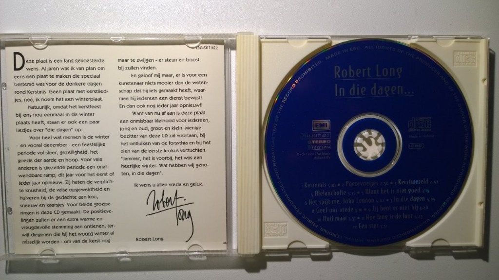 Robert Long - In Die Dagen, Ophalen of Verzenden, Zo goed als nieuw, Pop, Album