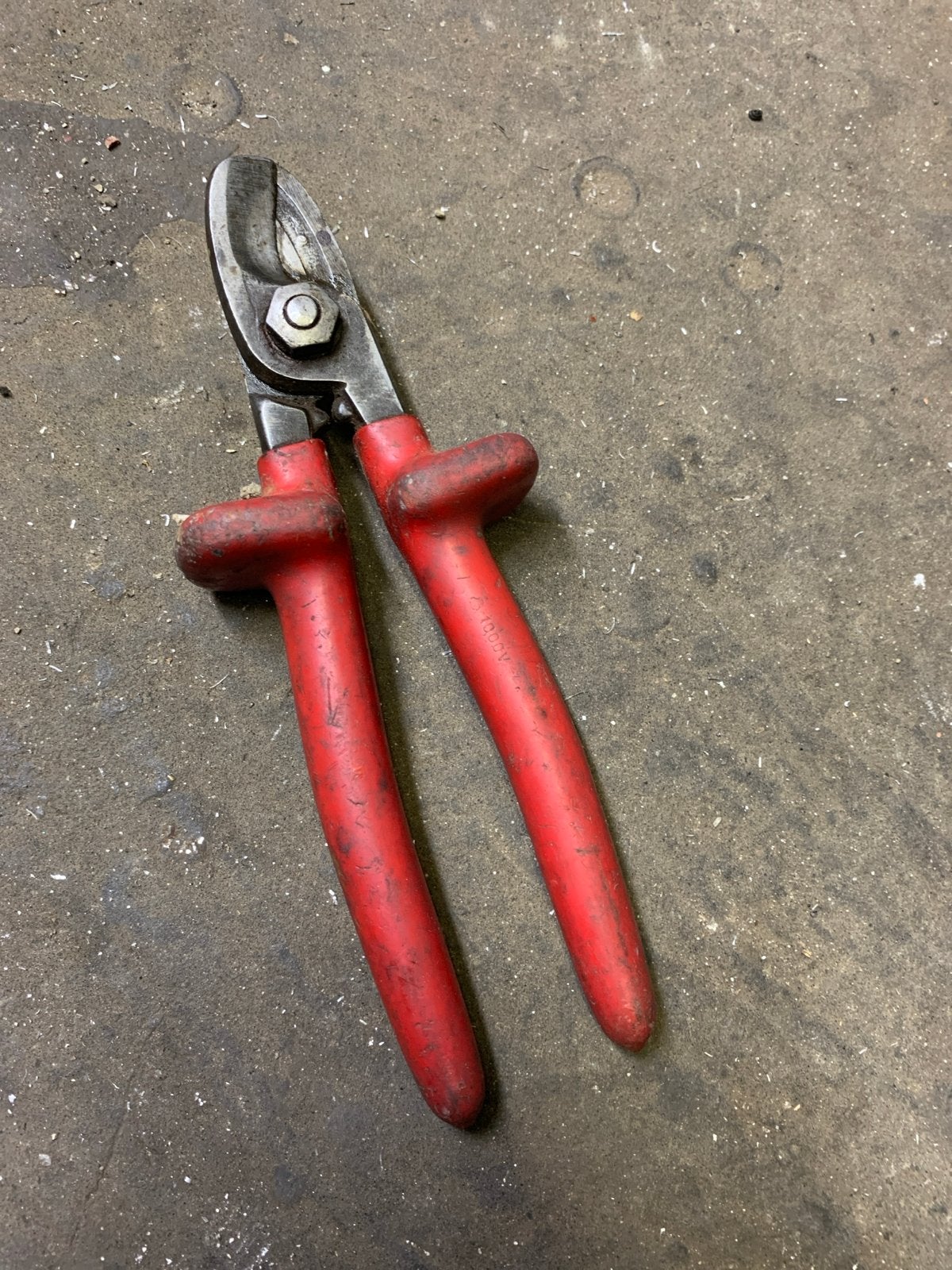 Kabel kniptang vde 1000 volt geïsoleerd knipex, Ophalen, Gebruikt, Snijgereedschap