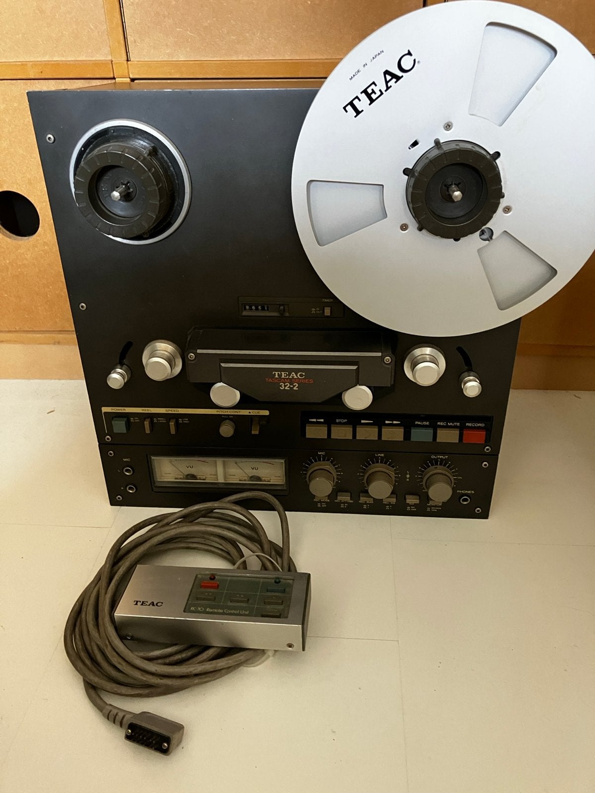 Teac 32-2 Tascam Series met remote RC70, Ophalen, Bandrecorder, Met banden