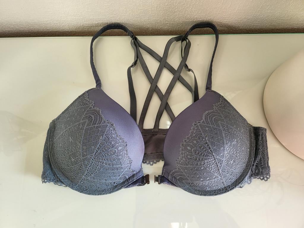 Hunkemöller BH met voorsluiting 80B, Hunkemöller, Verzenden, Blauw, BH
