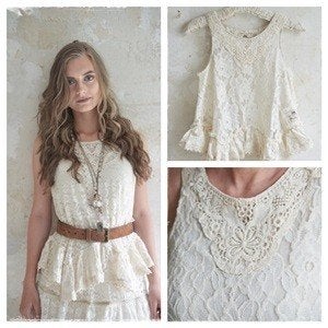 SALE! JDL Kanten top creme, maat M, van 39,95 voor17,50, Ophalen of Verzenden
