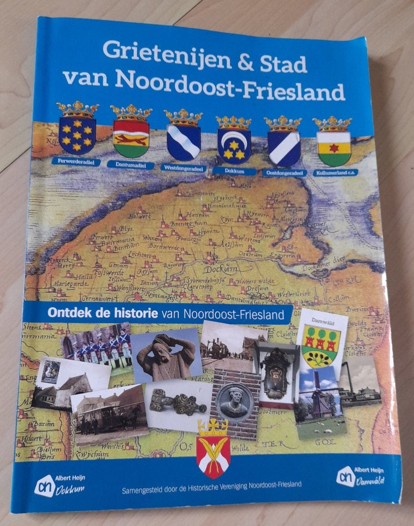 BOEK GRIETENIJEN EN STAD VAN NOORDOOST FRIESLAND ACTIE AH, Ophalen of Verzenden, Zo goed als nieuw