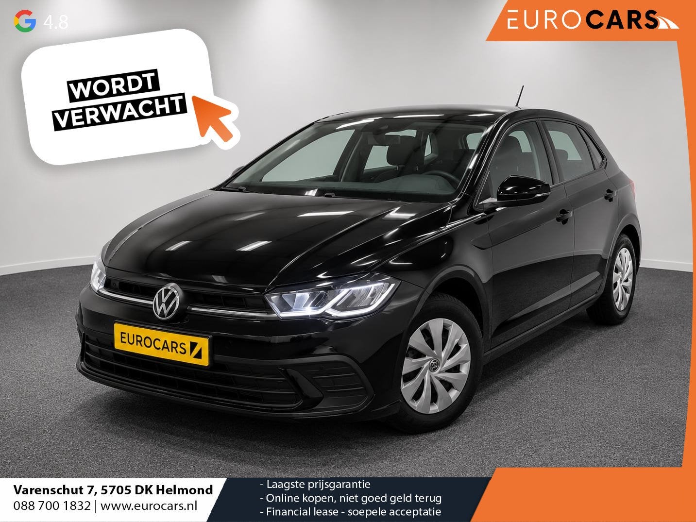 Volkswagen Polo 1.0 TSI Life Airco Navi Cruise Control PDC V, Stof, Gebruikt, 95 pk, 1104 kg