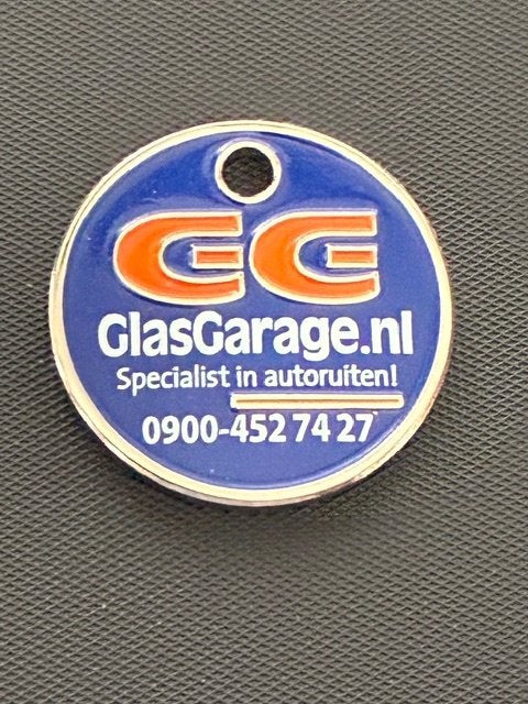 winkelwagenmuntje Glas garage, Ophalen of Verzenden