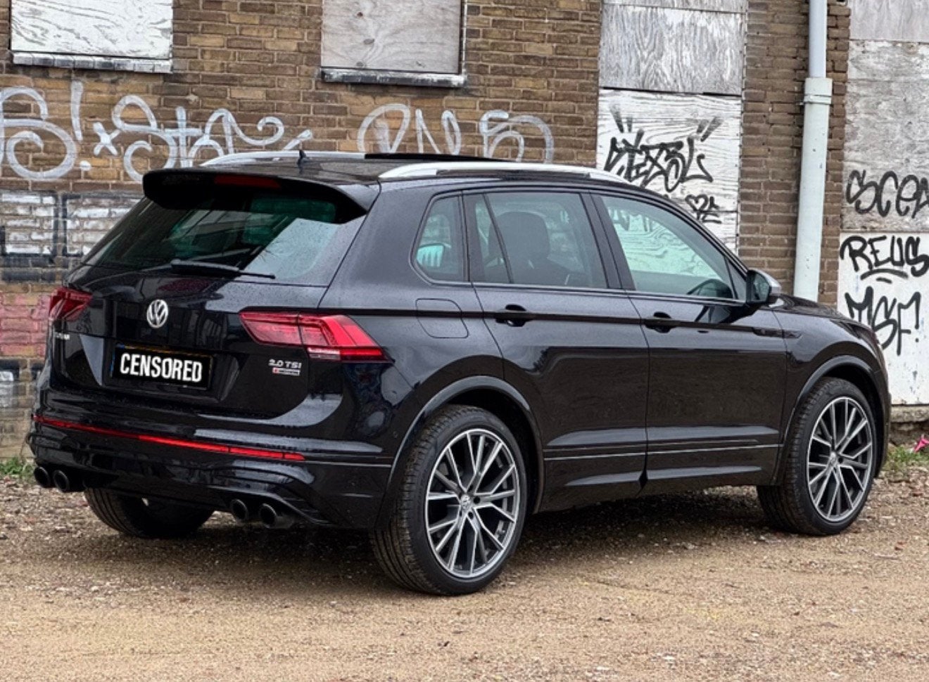 VOLKSWAGEN TIGUAN MK2 R-LINE ACHTERKLEPSPOILER  2018-2023, Ophalen of Verzenden, Gebruikt, Volkswagen